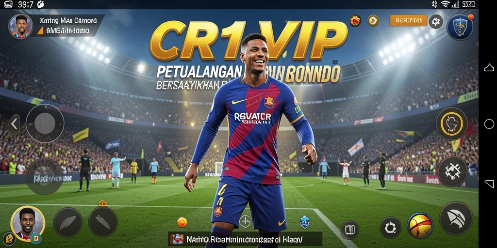 Tampilan gameplay seru dalam CR7VIP yang menampilkan aksi petualangan menegangkan.