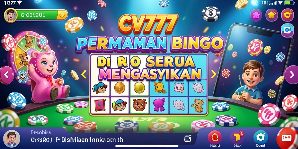 Tampilan gameplay Bingo yang menarik dan interaktif di CV777.