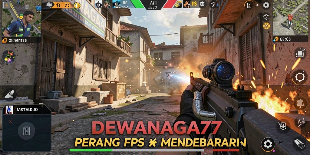 Tampilan gameplay seru dan mendebarkan dari DEWANAGA77.