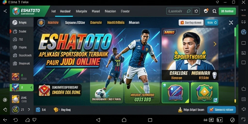 Tampilan gameplay taruhan olahraga ESHATOTO yang menarik dan interaktif.