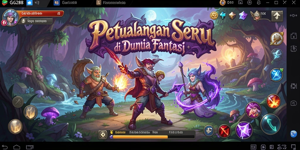Tampilan gameplay GG288 dengan dunia petualangan yang menakjubkan.