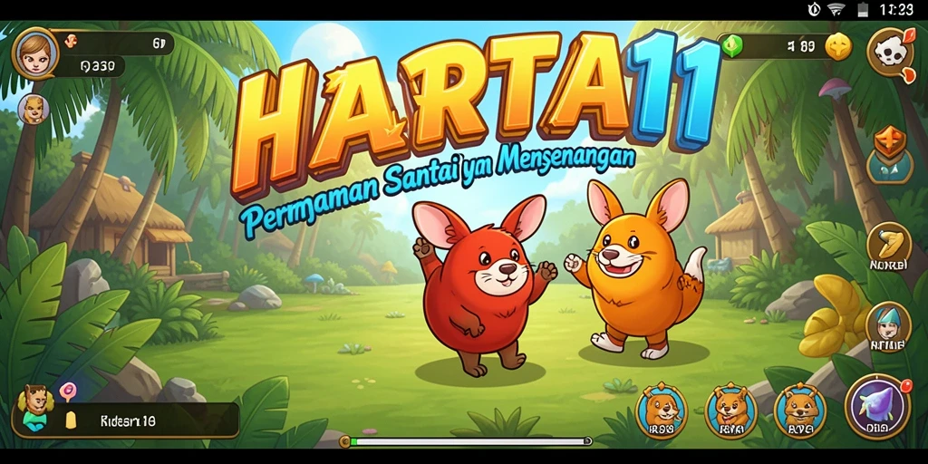 Tampilan gameplay <strong>HARTA11</strong> yang menakjubkan dengan grafis cerah dan interaksi yang menyenangkan.