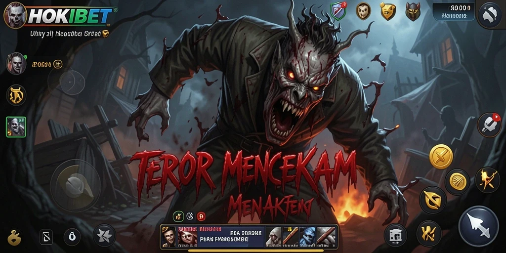 Screenshot gameplay HOKIBET menampilkan suasana mencekam dan grafis menawan.