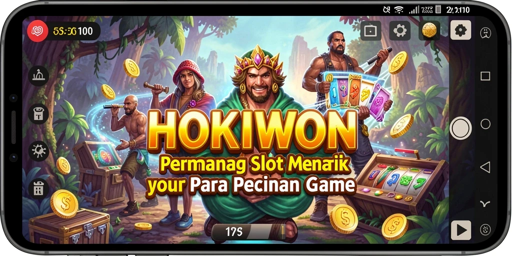 Screenshot HOKIWON menampilkan gameplay yang penuh warna dan dinamis.