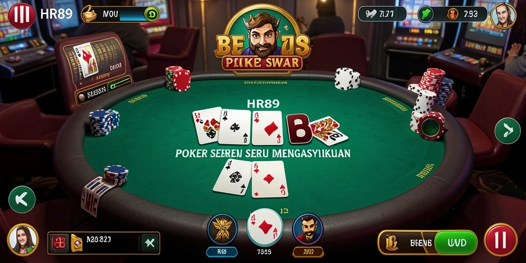 Screenshot utama HR89 menampilkan gameplay poker yang seru.