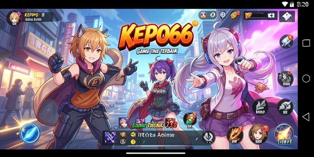 Tampilan gameplay KEPO66 yang memukau dengan karakter anime.