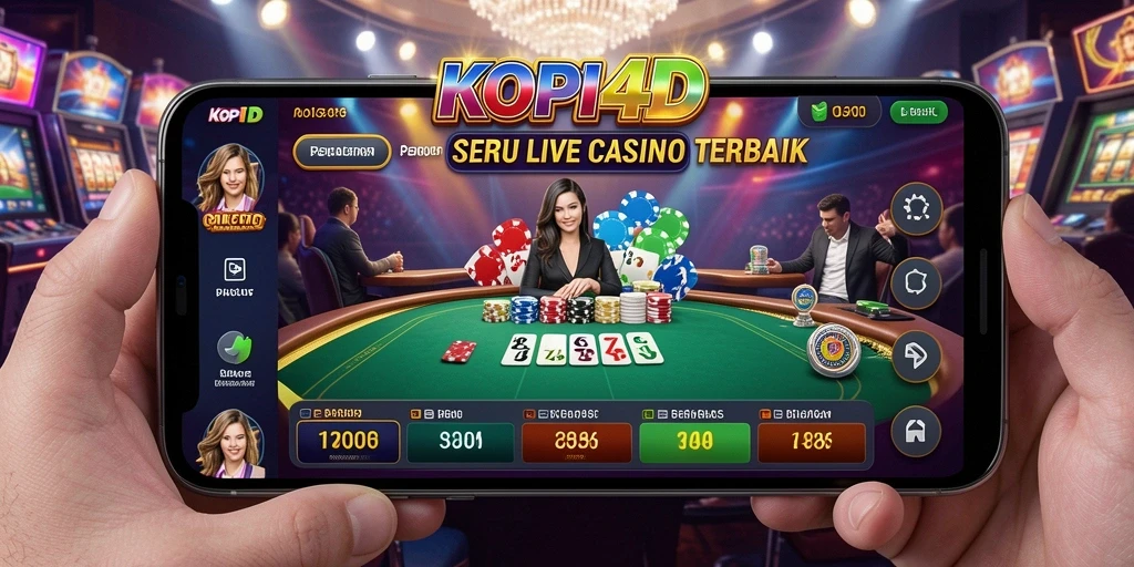 Tampilan gameplay Live Casino KOPI4D yang mengasyikkan dan interaktif.