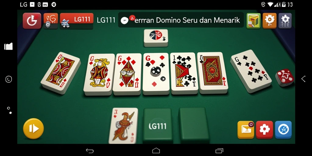 Screenshot gameplay LG111 yang menampilkan serunya permainan Domino.