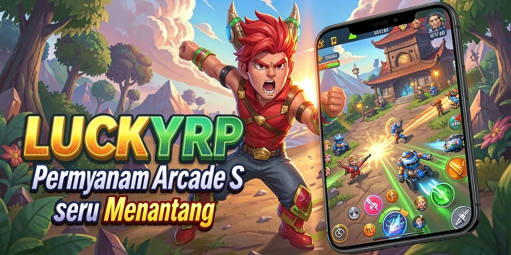 Tampilan gameplay LUCKYRP yang penuh warna dan seru.