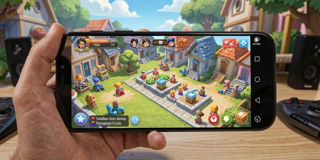 Tampilan gameplay seru dari MT966 yang menantang.