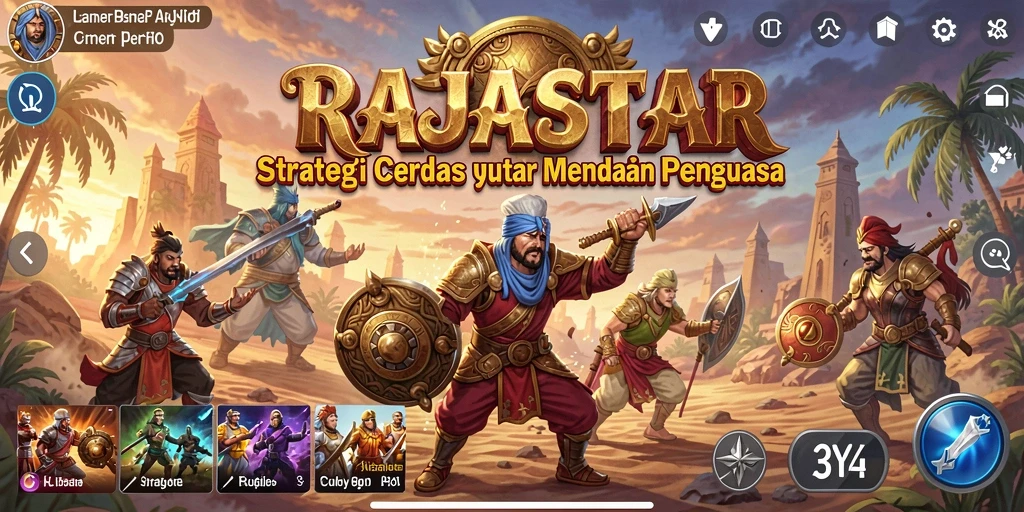Gameplay menarik RAJASTAR dengan pertempuran strategi yang seru.