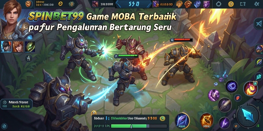 Tangkapan layar gameplay SPINBET99 menampilkan aksi pertempuran dinamis.