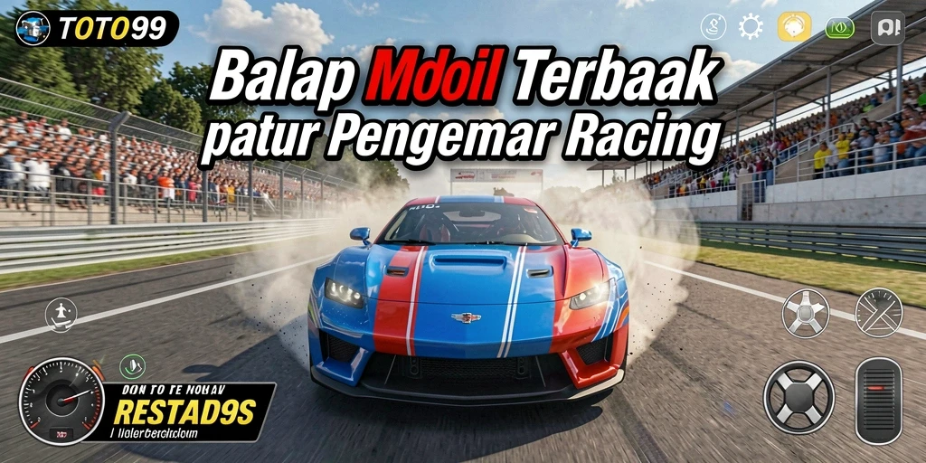 Gameplay TOTO99 dengan mobil balap yang mendebarkan di lintasan.